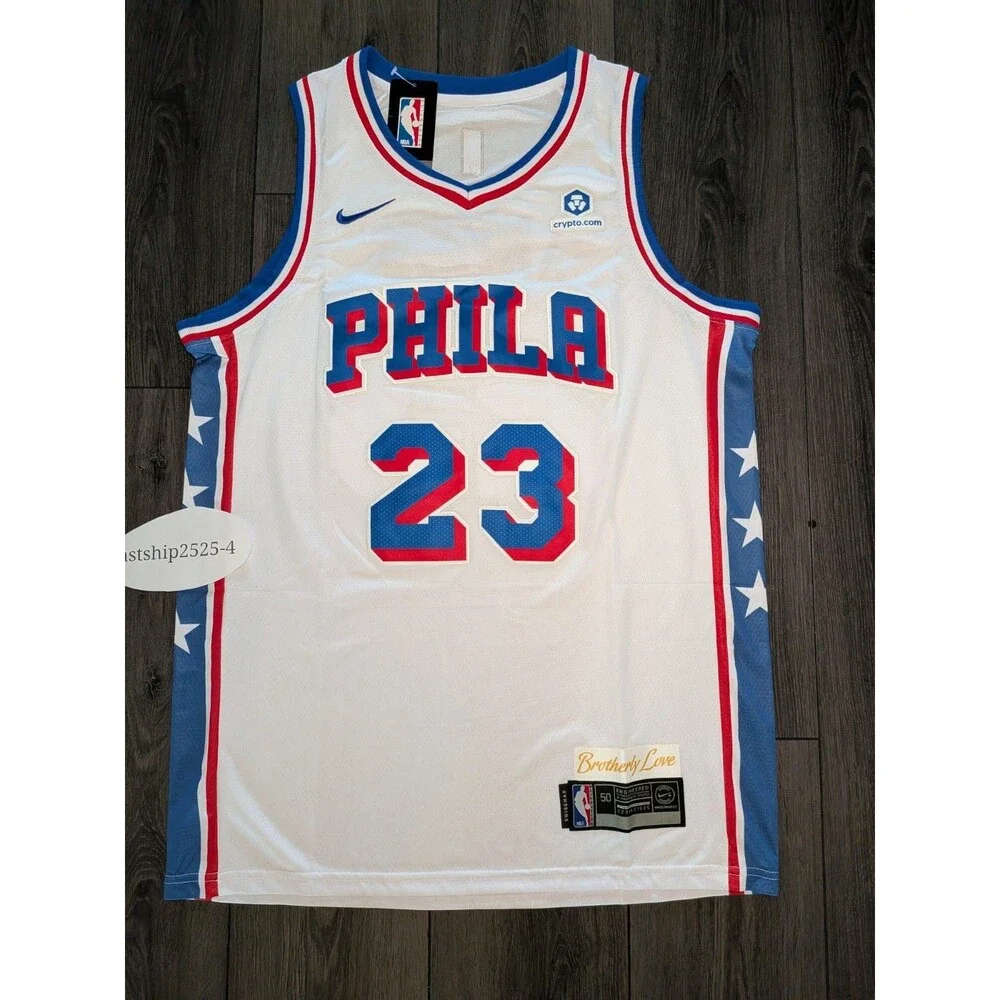 NEW!! Lebron James #23 White 2026 Philadelphia 76ers Jersey Large